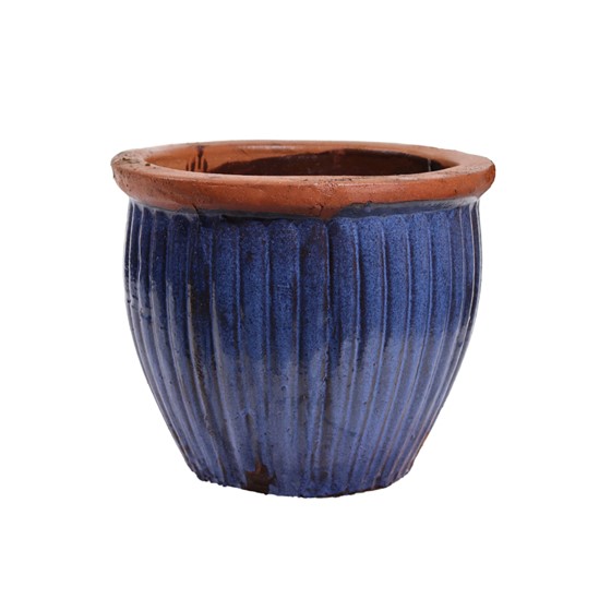 Keramička posuda glazirana h42 d52cm plava