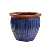 Keramička posuda glazirana h42 d52cm plava