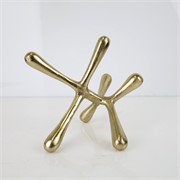 Dekoracija aluminij 31x28xh24cm zlatna