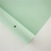 Charm folija Srca mini rola 58cm/15m - past.zelena/zelena srca