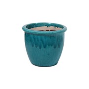 Keramička posuda glazirana h25 d30cm tirkiz