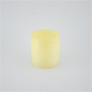 Svijeća metalik 6,8xh7,2cm - bež