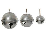 Praporci d24,5cm/20cm/13cm h26cm 3kom srebrna