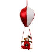 Balon s medvjedom 50cm crvena/bijela