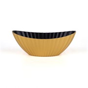 Posuda plastika lađa rebrasta 28x11,5xh11cm zlatna