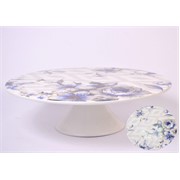 Stalak za kolače porculan 29cm bijela/plava