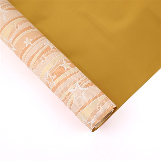 Rola kartopak Estrella zvjezdice 1x25m bakrena/zlatna