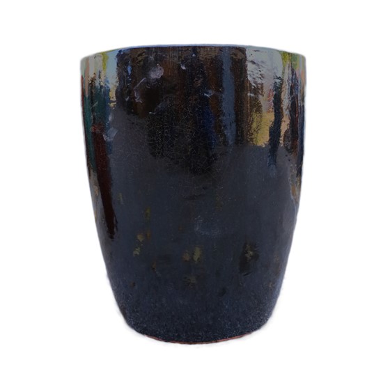 Keramička posuda glazirana h50 d40cm crna