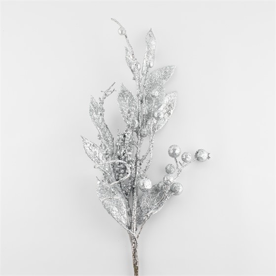 Grana bobica silver gliter 52cm