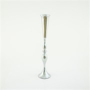 Vaza metalna nikl d17,5 h84cm