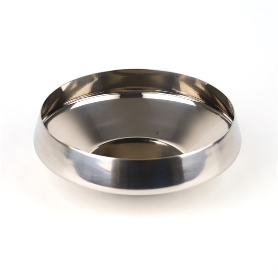 Metalna posuda 23x23xh7cm srebrna