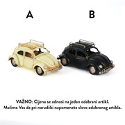 Auto Kever metalni 19,5x9x9,5cm 2ass bež/crni