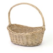 Košara oval 43x31x14/h17cm siva