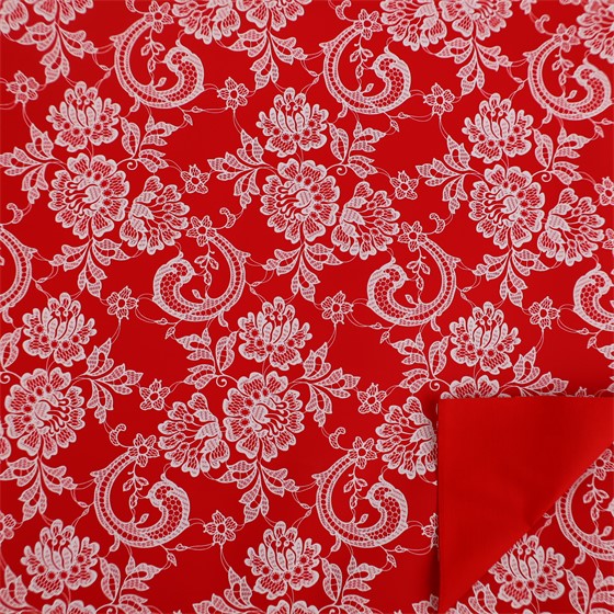 Arak kartopak Dentelle čipka 70x100cm 10kom crvena