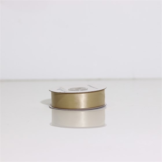 Traka saten 25mm/25m premium natur 825