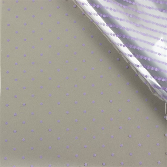 Arak celofan točke 70x100cm, 20kom lavanda