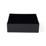 Posuda plastična kvadrat 20x20xh6cm crna