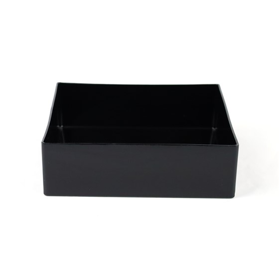 Posuda plastična kvadrat 20x20xh6cm crna