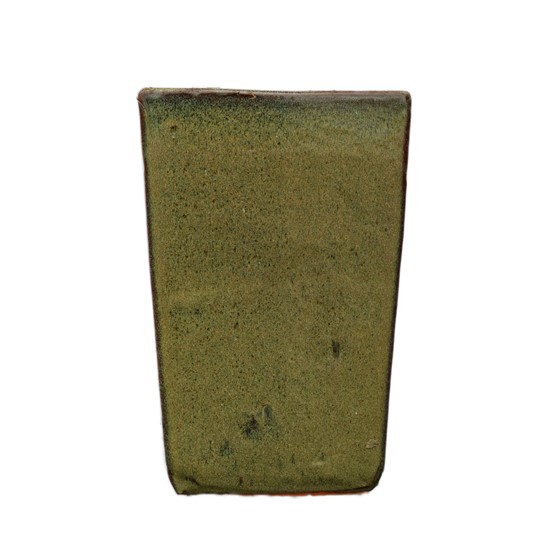 Keramička posuda glazirana četvrtasta h35 d24cm siva/smeđa/žuta