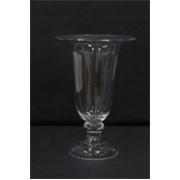 Staklo vaza na nogu h35,5d23,5cm