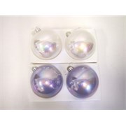 Staklene kuglice pearl efekt 12cm 2kom