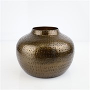 Vaza metalna 25xh17cm antik brončana