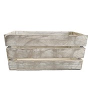 Drvena kištra 50x30/h28cm siva