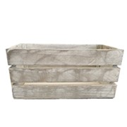 Drvena kištra 50x30/h28cm siva