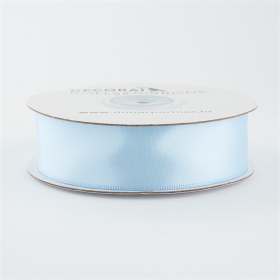 Traka saten 25mm/25m premium sv.plava 305