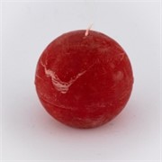 Svijeća frost kugla 8cm - crvena