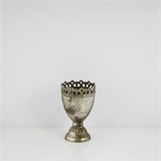 Metalni kalež d10cm h15,5cm srebrna