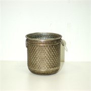 Metalna posuda 23x23xh23,5cm srebrna