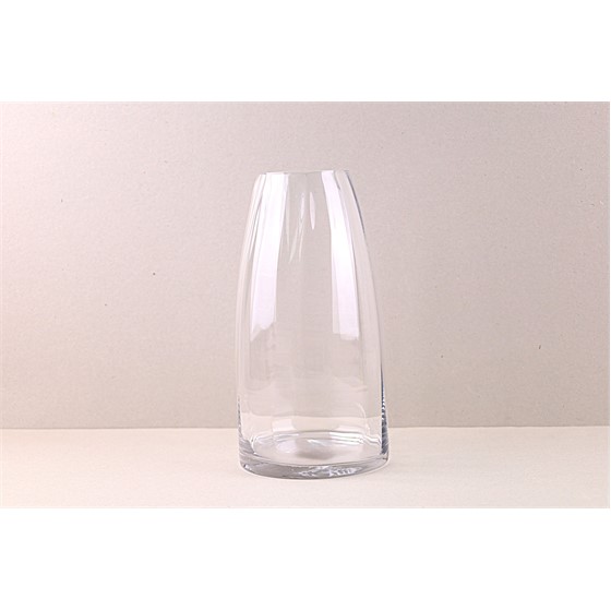 Staklo vaza optik h29,5d15o7,5cm šlif