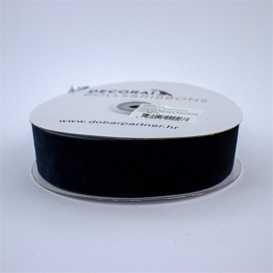 Traka pliš 38mm/10m plava 374