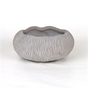 Cement posuda d18xh9cm siva/bijela