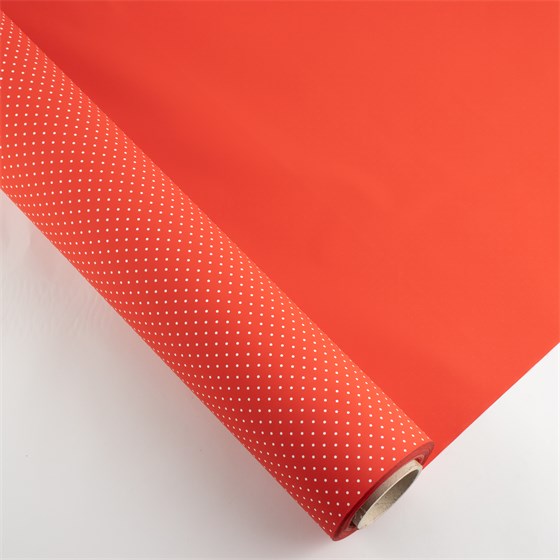 Rola kartopak baby pois 1x40m crvena/bijela