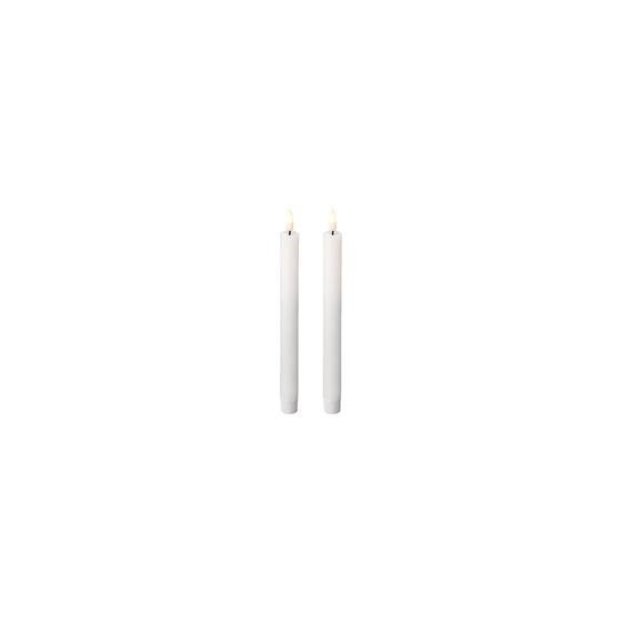 LED svijeća d2xh24cm-1L bijela 2kom