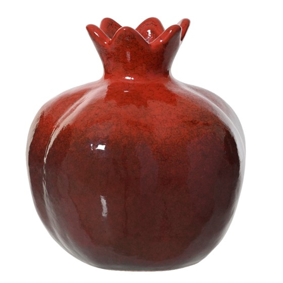 Keramička vaza nar h21cm d20cm bordo