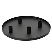 Svijećnjak metal magnetni d30cm h4cm crna