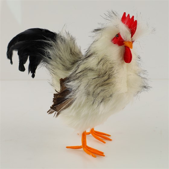 Pijetao 25x10x25cm bijela/siva/crna