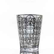 Staklo vaza konus h24d19cm uzorak