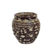 Keramička posuda - ćup glaziran h26 d26cm antik smeđi