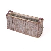 Košara četvrtasta 36x12x15/18cm kora bijeljena S