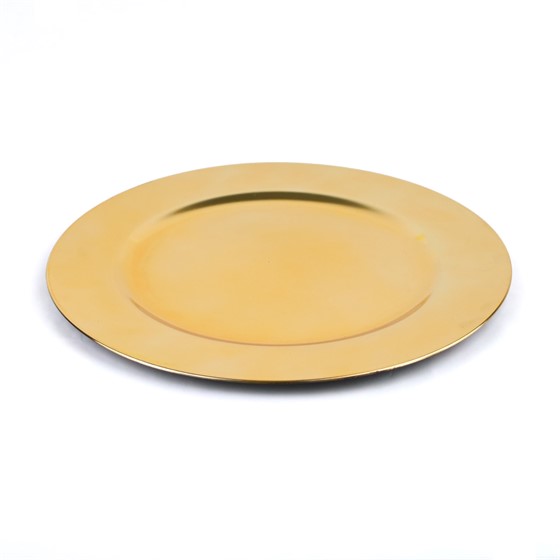 Tanjur plastični 33cm sv.zlatna