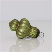 Staklena kuglica luster 7,5x12cm zelena