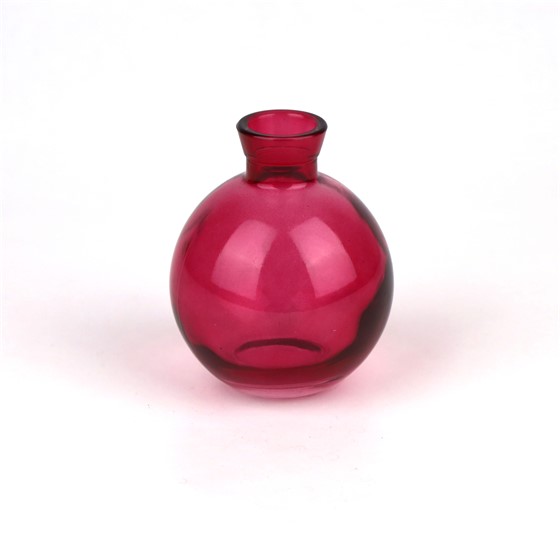 Staklo vaza h9cm d7,5cm bordo