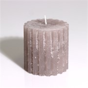 Svijeća frost zupčanik 7,5xh7,5cm - toplo siva