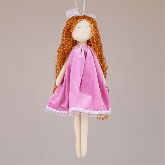 Djevojčica h35cm lila/bijela