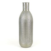 Vaza metalna boca h55cm d19cm antik srebrna