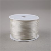 Traka saten 6mm/50m premium antique bijela 028